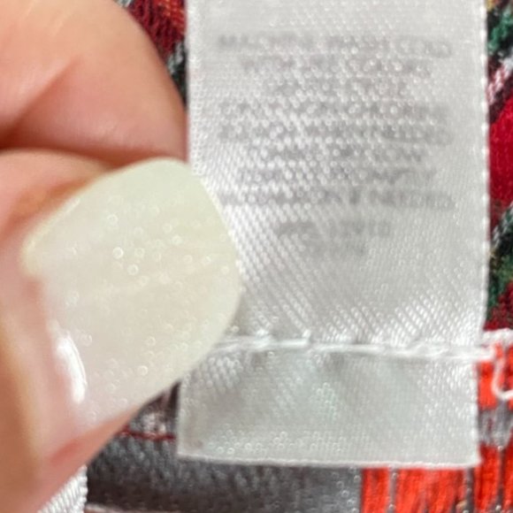 Cacique Womens Red Plaid Drawstring Waist Athleisure Pants Size 14/16 Comfy Cozy - Picture 4 of 9